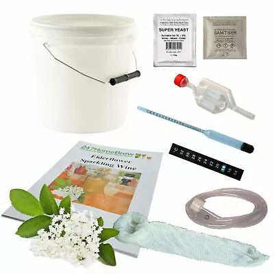 £35.41 • Buy Elderflower Champagne Full Starter Kit - 5L/1 Gallon Bucket Beer Wine Mead