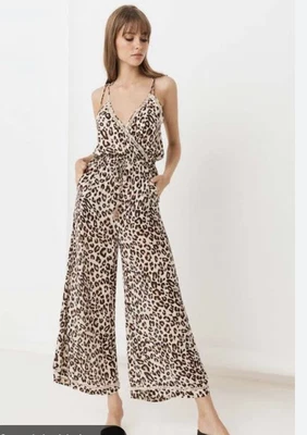 $21.50 • Buy Spell & The Gypsy Bodhi Leopard Pantsuit Small