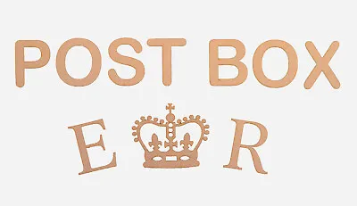 £5.35 • Buy Royal Crown & Post Box Letters  Decorate Your Own Post Box Mdf Laser Cut