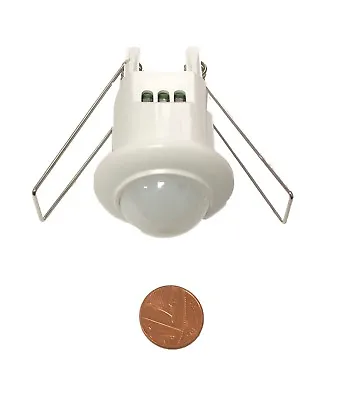 Mini  Motion Sensor Detector  Ceiling Light Switch Recessed 360°      • £14