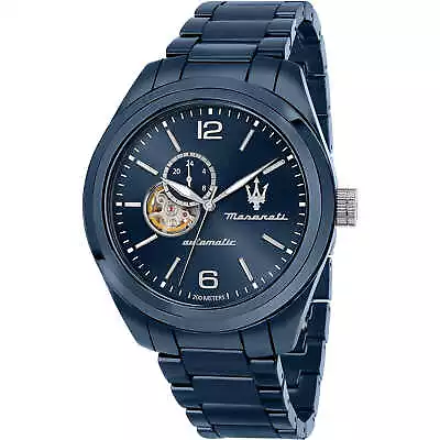 Mens Automatic Wristwatch MASERATI TRAGUARDO R8823150002 Ceramic Blue • $487.60