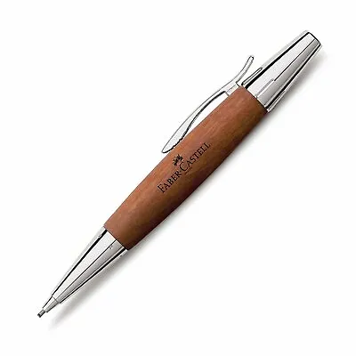 Faber-Castell E-Motion Mechanical Pencil  Wood & Chrome Brown 138382 New In Box • $70