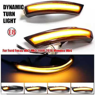 For Ford Mondeo Mk4 Focus Mk2 Mk3 Sequential LED Side Mirror Turn Signal Lights • $22.99