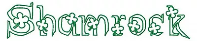 Shamrock Alphabet Font Machine Embroidery Designs On CD In 8 Sizes To 3  • $7.99