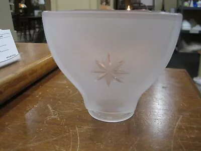 Antique Mission Style Daisy Wheel Cut Glass Shade • $12