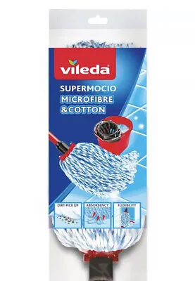 £9.99 • Buy Vileda SuperMocio Refill Microfibre & Cotton Mop Head Replacement Refill Only