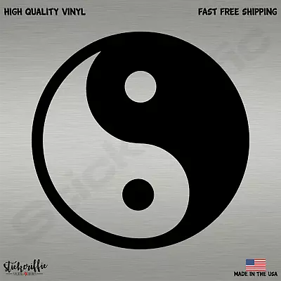 Yin And Yang Vinyl Die Cut Car Decal Sticker - FREE SHIPPING • $2.49