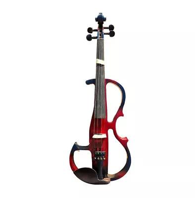 Violin Case Bow New Electric Violin With Solid Wood Red And Blue Color Hand Made • $124.90