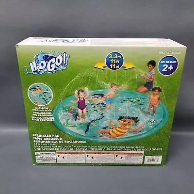 H2O Go Kids Sprinkler Pad Shallow Wading Pool 11' Ft New Sealed • $11.40