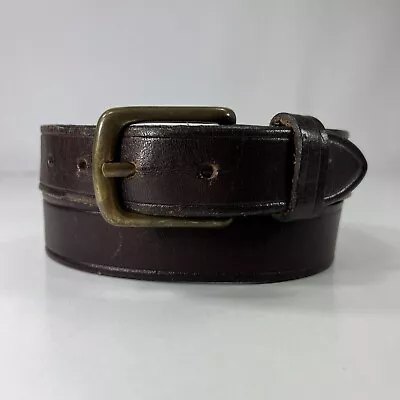 Brown Genuine Leather Dress Belt - Men's Size 32 • $12.80