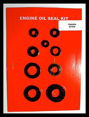 Yamaha XT350 TT350 Engine Oil Seal Kit Set 1985-2001 Crank Kick Shift Clutch  • $34.99