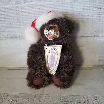 Kimbearly's Originals Plush Jointed Bear Mini Mr. Santa 6  Numbered Tag Hang Tag • $17.95