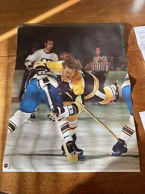 VTG 1975 BOBBY ORR Boston Bruins NHL  18x24 POSTER Rare Hockey See Condition • $25