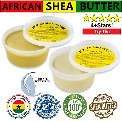 $6.95 • Buy 8oz African Shea Butter Raw 100% Pure Natural Unrefined Organic Wholesale Ghana