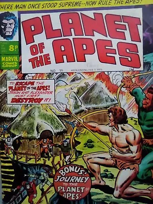 Planet Of The Apes #15 - Marvel UK - 1975 - VG CONDITION - FIRST PRINTING • £6.99