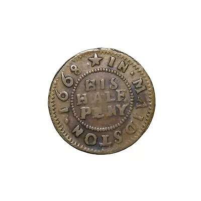 England 1668 Kent Maidstone Johnathan Troughton Halfpenny Trade Token BW.387 • £76.01