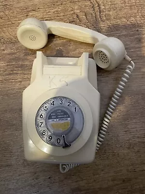 Vintage Gpo 741 Wall Mounted Rotary Dial Telephone • £17