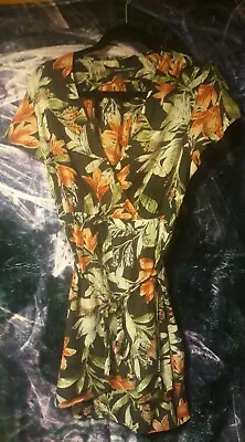 French Connection  Sheer Floral  Dress Size L • $8