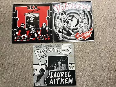 SKA REGGAE VINYL LP RECORDS X3 Volcanoes Laurel Aitken Floyd Lloyd Rare Skinhead • £39.99