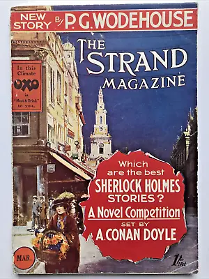 Strand Magazine March 1927 Sherlock Holmes Novel Competition Arthur Conan Doyle • $315.74