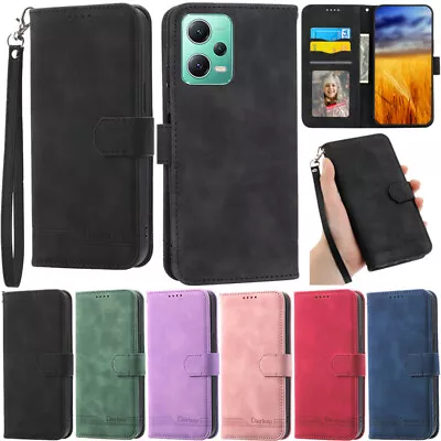 Matte Wallet Leather Flip Case Cover For Xiaomi Redmi A1+ 10A 10C Note 12 11 Pro • $13.54