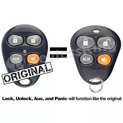 Fits Dei Viper 4 Button Orange Keyless Entry Remote Car Key Fob EZSDEI476 • $17.95