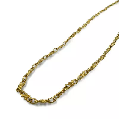 [Japan Used Necklace] Celine Metal Gold Vintage Necklace Accessories 0171 Used • $395.33