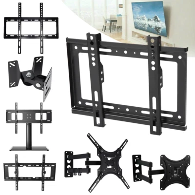 Tv Wall Bracket Mount Slim For 26 30 32 40 42 50 63 Inch Flat 3d Lcd Led Plasma • £7.49