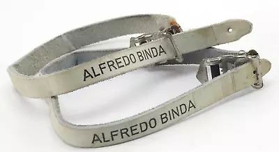 Alfredo Binda Toe Straps Cream Colored Vintage Leather Cinelli • $40.50