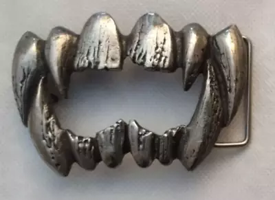 Alchemy Gothic Vampire Monster Teeth Fangs Belt Buckle • $12.99