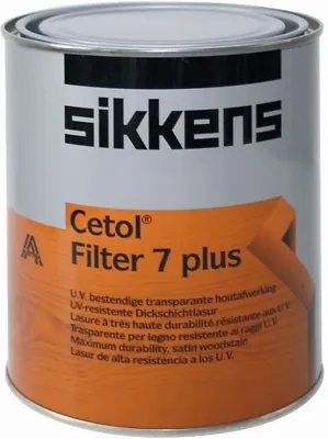 £116.12 • Buy Sikkens Cetol Filter 7 Plus Woodstain Paint - All Sizes - All Colours