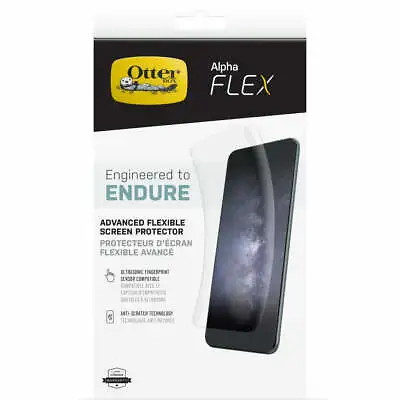 OtterBox Alpha Flex Antimicrobial Screen Protector For Galaxy S22 S23 Plus Ultra • $47.45
