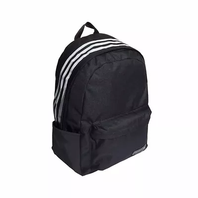 Sports Backpack Adidas 2023 Black / White 3 Stripe  Adult Size 30l Capacity • $59.99