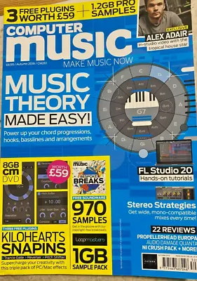 Computer Music Issue 261 -- MUSIC THEORY MADE EASY! + Sealed DVD • £7.99