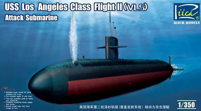 Riich 1/350 USS Los Angeles Class Flight II (VLS) Attack Submarine • $13.51