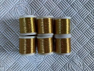 6 X Reels Madeira Metallic No 6 Hand Embroidery Thread • £3