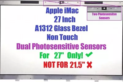 REPLACEMENT 922-9147 Glass Panel REPLACEMENT 27  IMac Late 2009 A1312 • $120