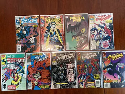 Venom Funeral Pyre 1 & 2 Web Of Spiderman Marvel Comic Book Lot Spider-man • $5.95