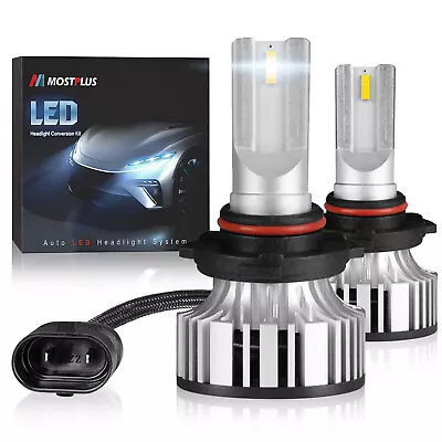 MOSTPLUS 60W 7600lm LED Headlight 9005 HB3 H10 9145 Bulbs 6000K White One Pair • $513.99