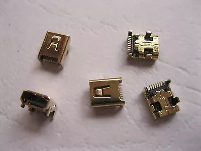 24 Pcs Mini USB 8 Pin Female Jack Connector DIP Gold Plated New • $7.97