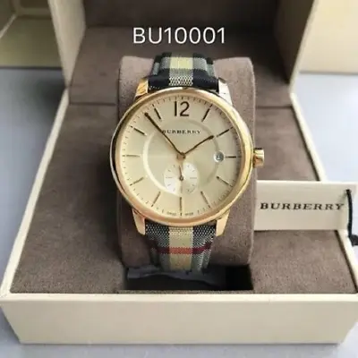 New Genuine Burberry The Classic Bu10001 Horseferry Check Mens Watch Uk • $174.36