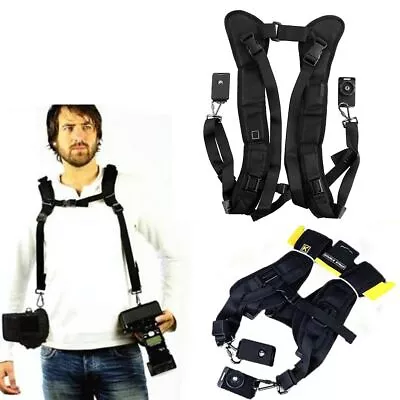 Double Shoulder Sling Belt Quick Strap For Samsung NX1 EV-NX1 NX300M NX3000 • $18.92