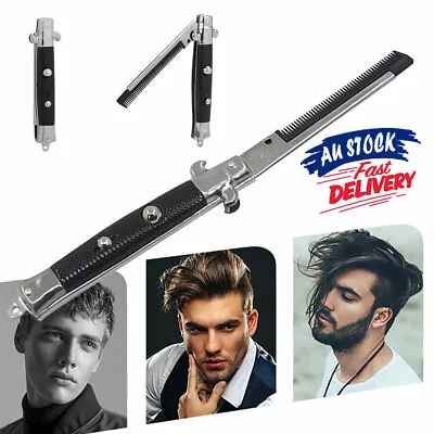 $10.95 • Buy 50s Pocket Brush Teddy Boy Fancy Dress Elvis Comb Hair Prop Blade Flick