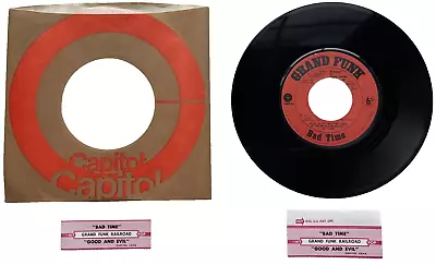Grand Funk – Bad Time / Good & Evil: # 4046: (2) Jukebox Strips: NM-: FREE SHIP • $12.85