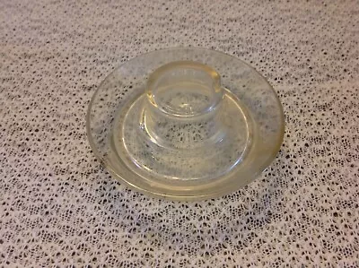 Vintage Glass Chicken Watering Base Feeder Patent #126997 Bentzen & Niggeler • $15