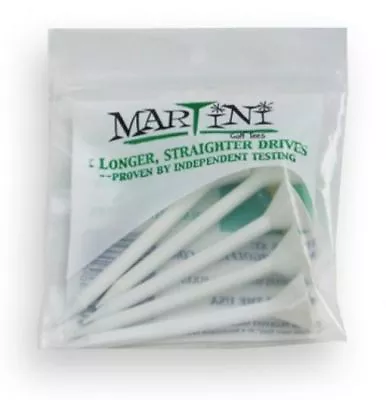 New Authentic White Martini Golf Tees You Choose The No. Of Tees • $12.95