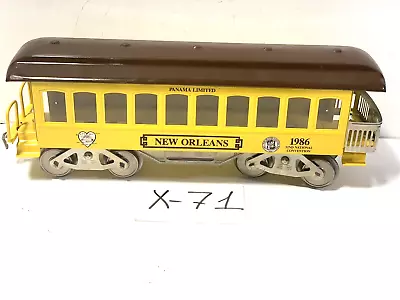 McCOY TRAINS TCA 1986 CONV PANAMA LIMITED 'NEW ORLEANS' PASSENDGER CAR G Gauge • $55