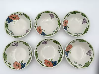 Villeroy & Boch West German AMAPOLA  Set Of 6 Soup Cereal Bowls 6  • $48.99