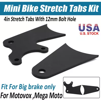 Rear Mini Bike Stretch Tabs Kit For Motovox 4in Mega Moto - Fit Big Brake Only • $45.99
