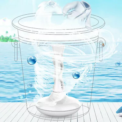 Portable Mini Washing Machine Rotating Acoustic Wave Turbine Laundry Washer • $23.15